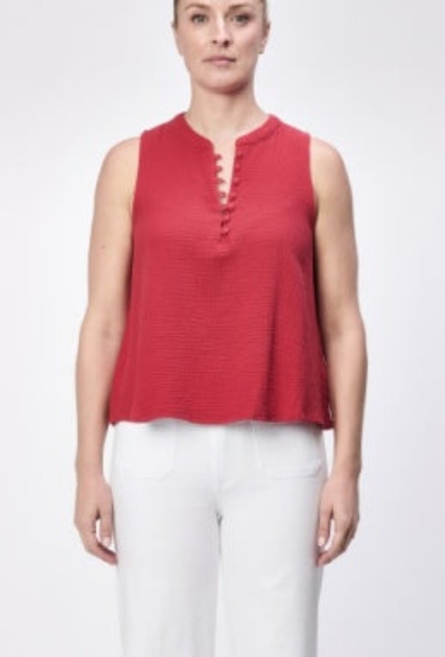 Raja Sleeveless Blouse - Salsa