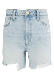 Taylor High Rise Raw Hem Shorts - Wisdom