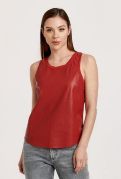 Carmela Tank - Pomegranate