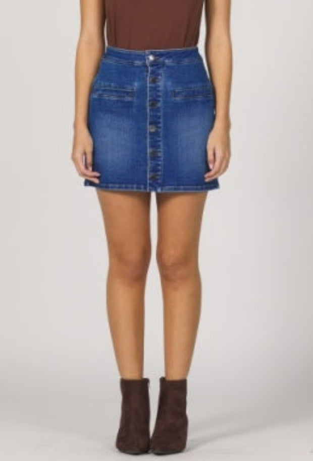 Quinn Jean Skirt - Denim