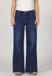 Micah Mid Rise Raw Hem Jean - Night