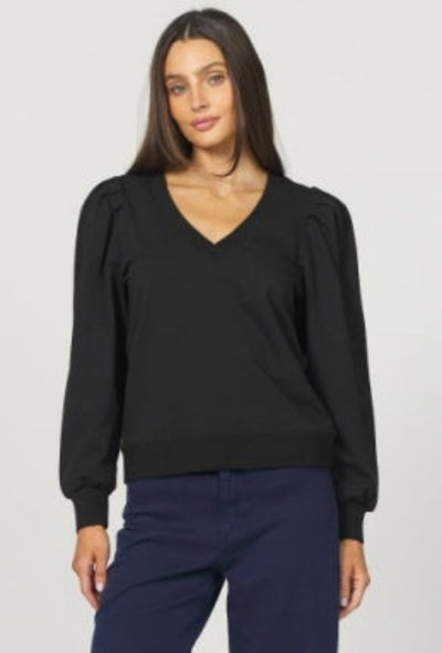 Sammi Long Sleeve Basic Top - Black