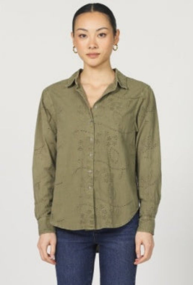 Lolita Long Sleeve Top - Vetiver