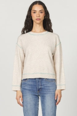 Millie Long Sleeve Top - Heather Oatmeal