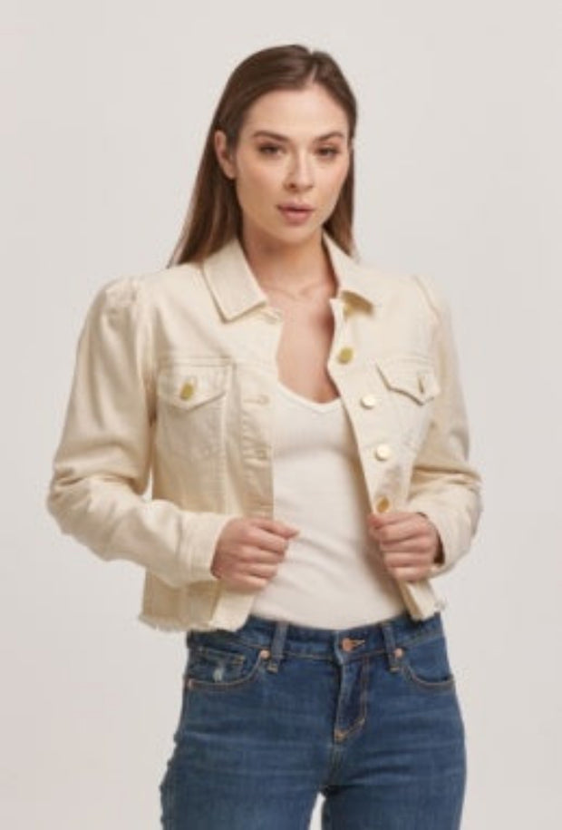 Roselyn Denim Jacket - Wheat