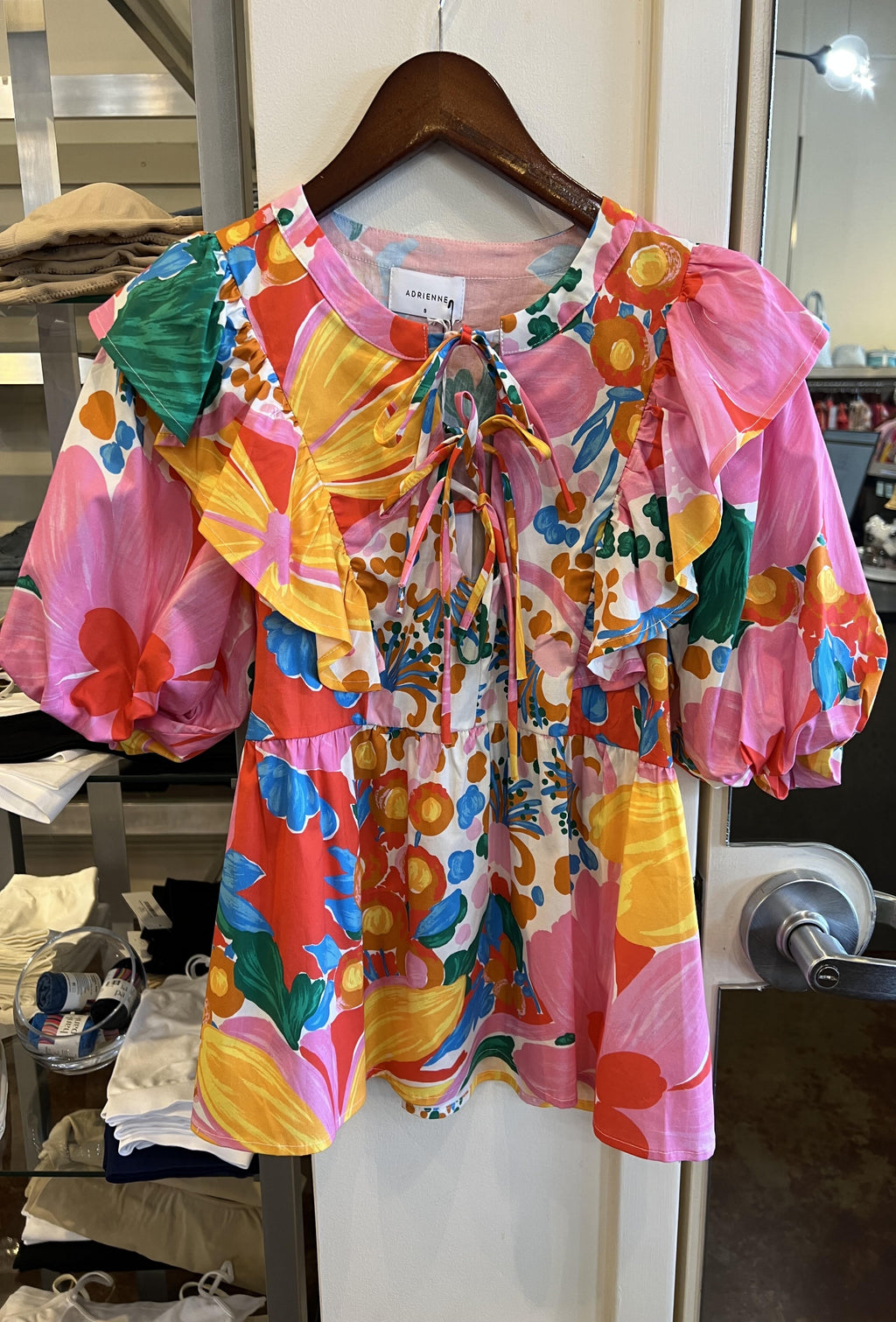 Juliette Peplum Top - Garden