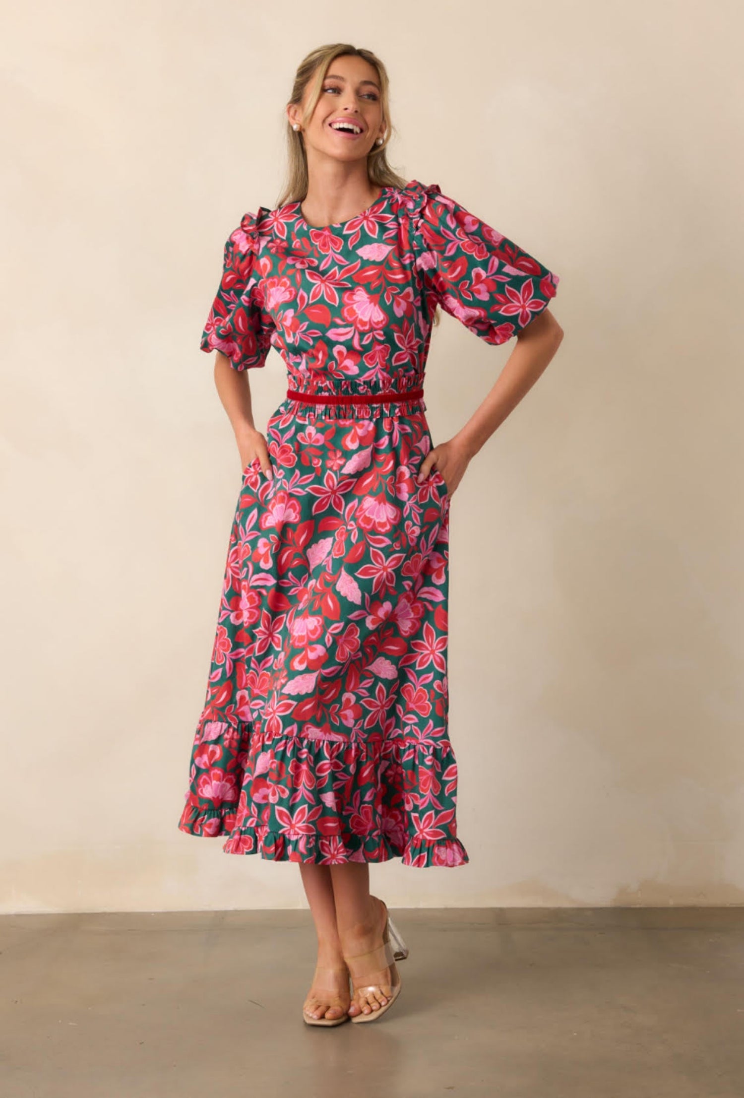 Fontaine Maxi Dress - Fete Blue