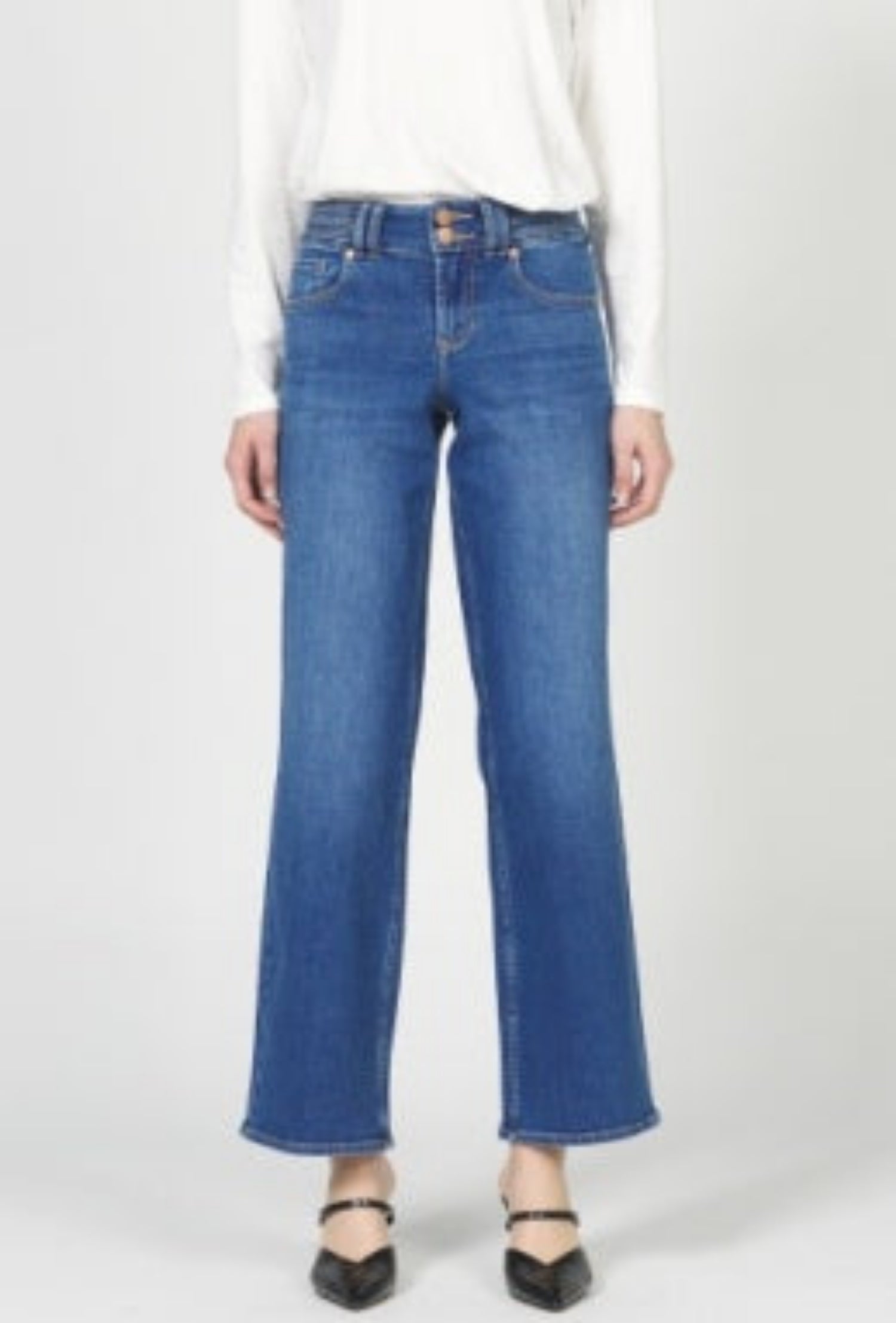 Taylor High Rise Clean Hem - Violet Blue