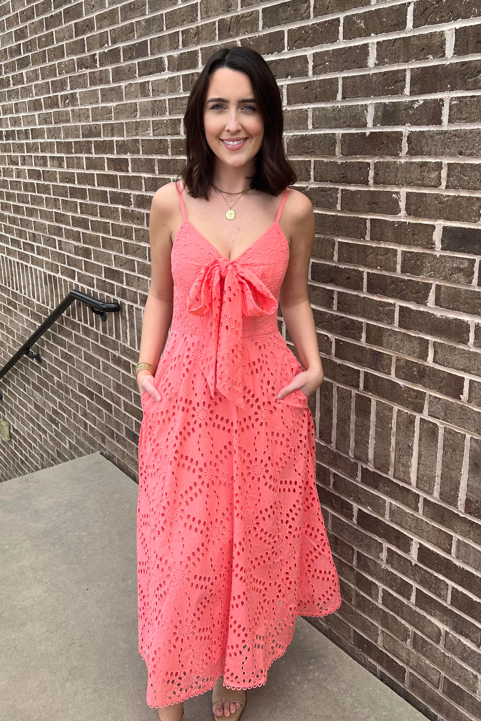 Luna Dress - Flamingo Pink
