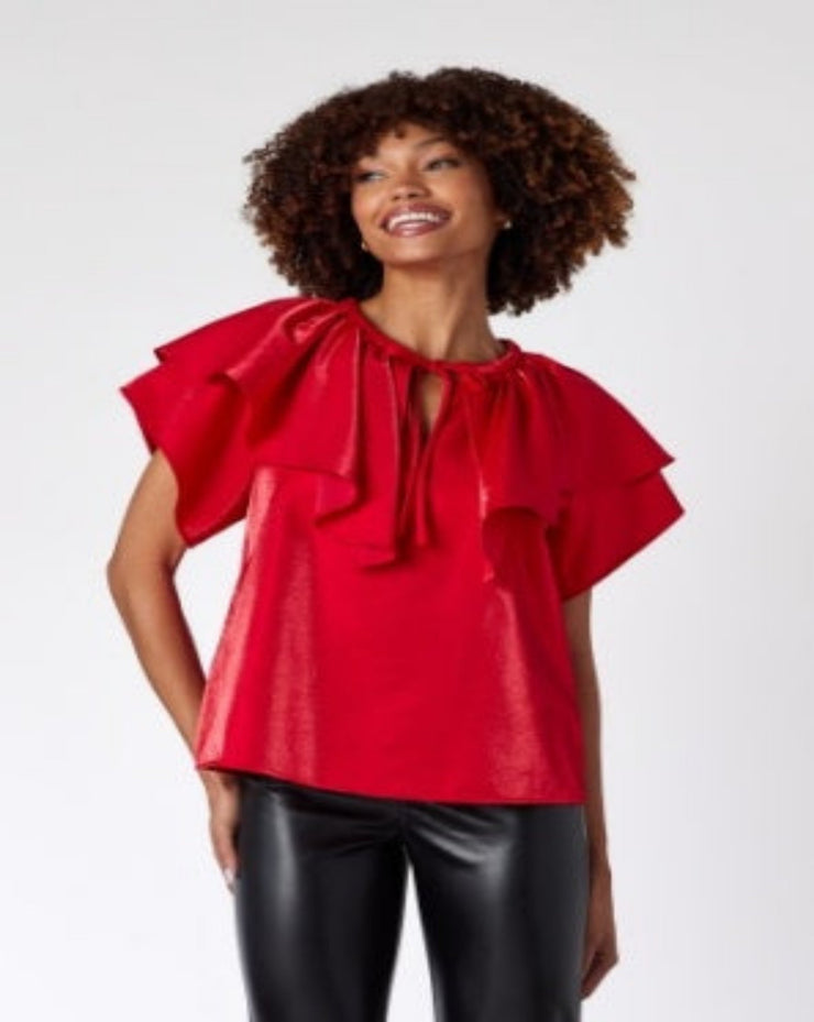 Harlan Top - Razzle Red