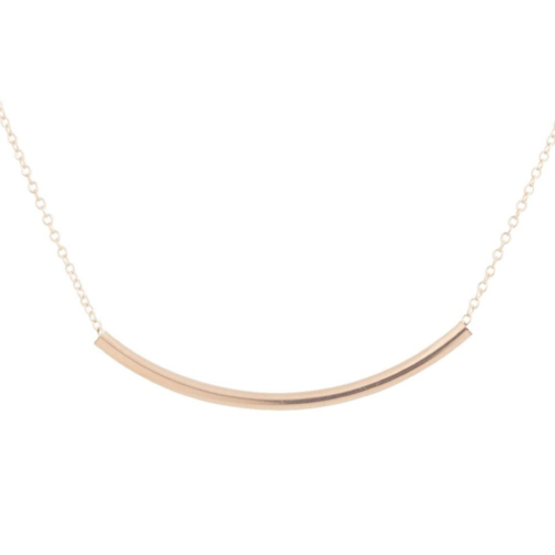 16" Necklace Gold - Bliss Bar Smooth
