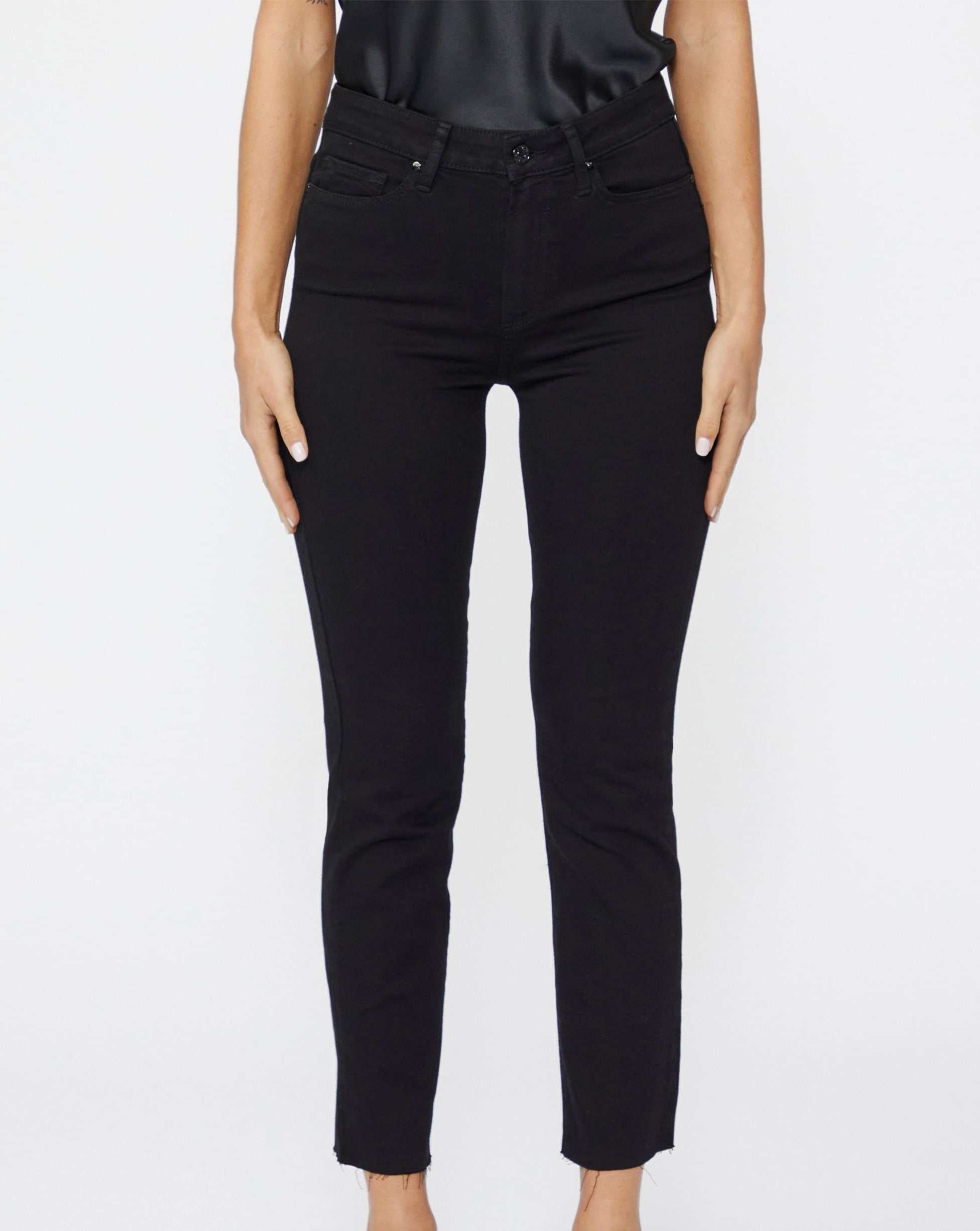 Cindy Raw Hem "Black Shadow"