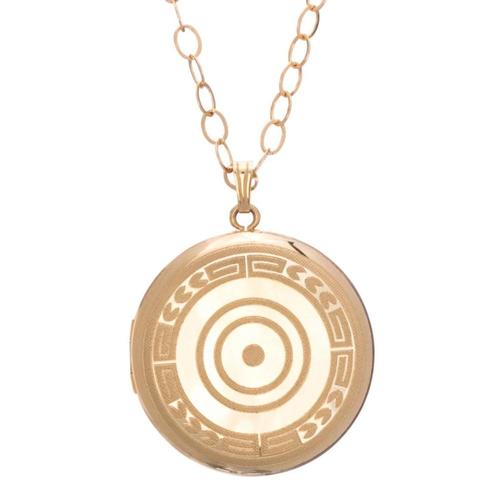 16" Necklace Gold - Cherish Large Gold Locket