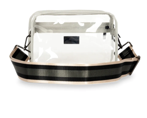 Drew Clear Bag "Black/Rose Gold"