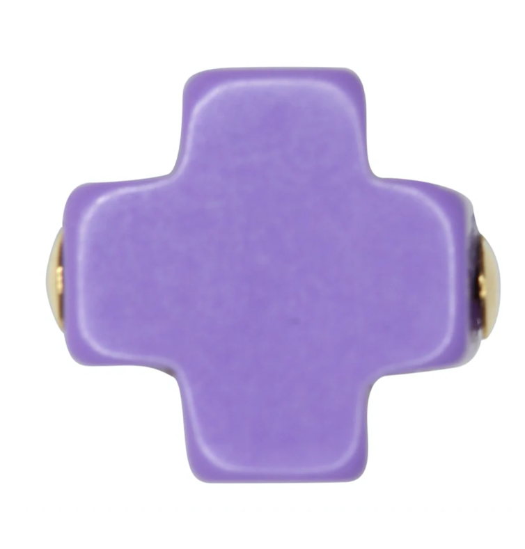 egirl 14" Necklace Gold - Signature Cross Purple