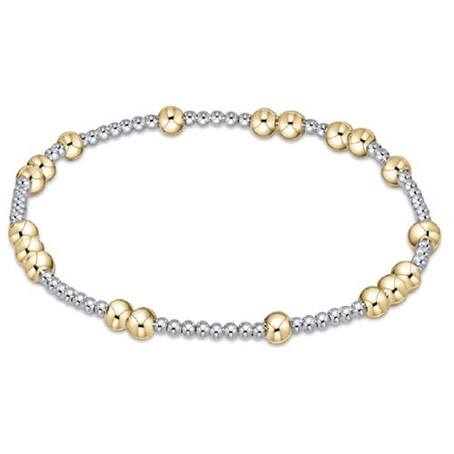 Hope Unwritten 4mm Bead Bracelet - Mixed Metal