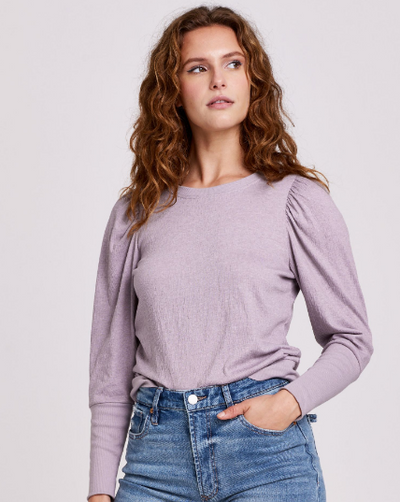 Tamara Long Puff Sleeve Top "Lilac Haze"