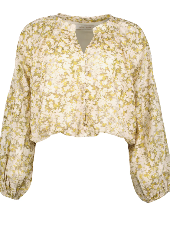 Maude Petal Bubble Hem Top "Rose Petal"