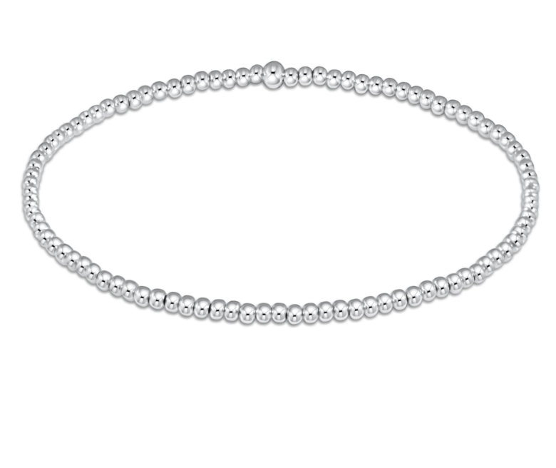 Classic Sterling 2mm Bead Bracelet