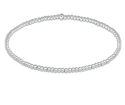 Classic Sterling 2mm Bead Bracelet