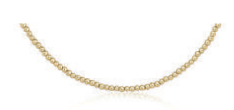 15" Choker Classic Gold 2.5mm Bead