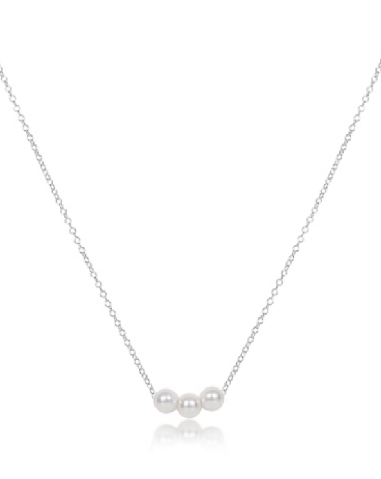 16" Necklace Sterling - Joy Pearl