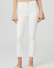 Colette Crop with Raw Hem "Golden Sand"