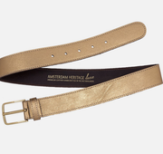 Elle Metallic Leather Belt "Gold"