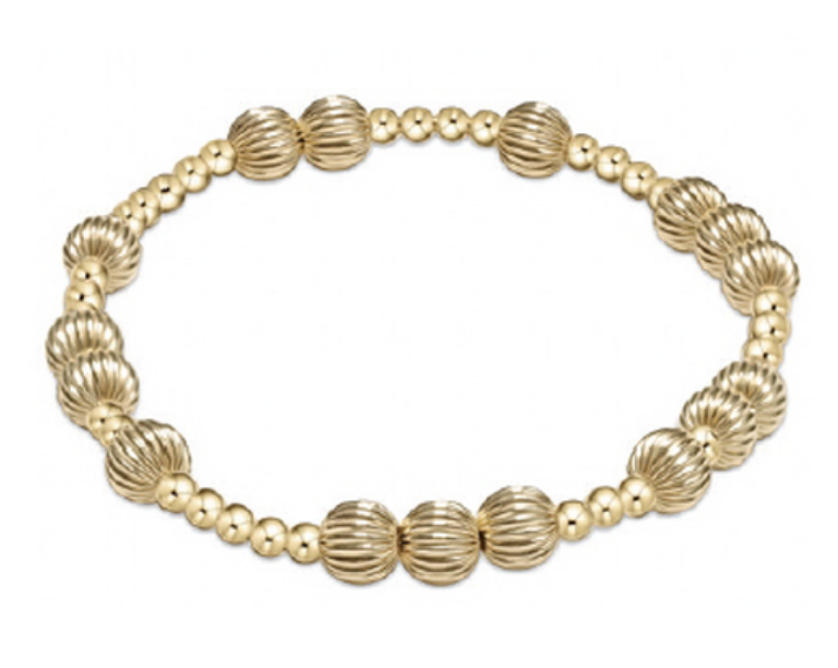 Extends - Hope Unwritten Dignity 6mm Bead Bracelet - Gold