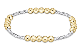 Classic Blissful Pattern 2.5mm Bead Bracelet - 5mm Mixed Meta