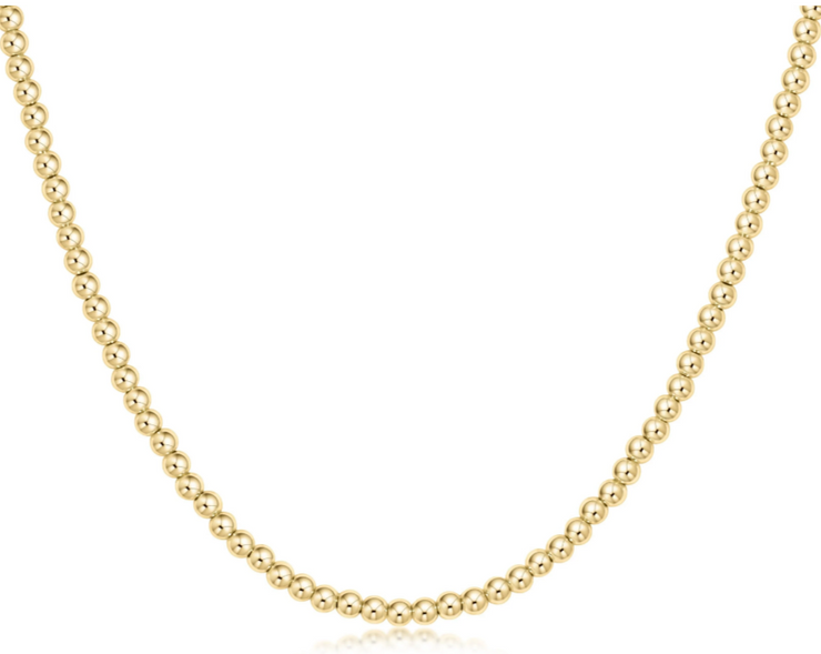 17" Choker Classic Gold 3mm Bead