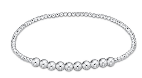 Classic Sterling Beaded Bliss 2mm Bead Bracelet - 4mm Sterling