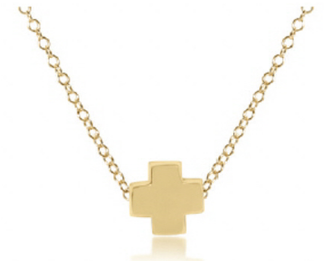 egirl 14" Necklace Gold - Signature Cross Gold
