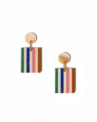 Desert Stripe Block Dangles