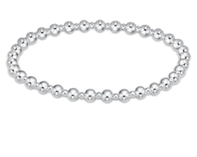 Classic Grateful Pattern 6mm Bead Bracelet - Sterling