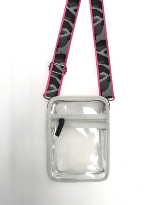 Casey Clear Bag "Pink Camo"