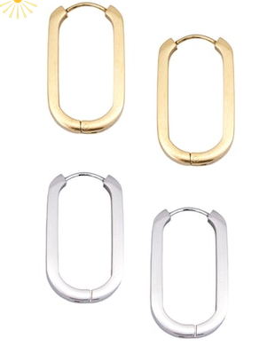 Best Behavior Hoop Earrings (Available in Gold or Silver)