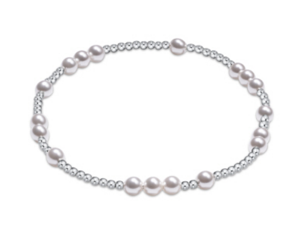 Hope Unwritten Sterling 4mm Bead Bracelet - Pearl