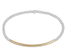 Bliss Bar Gold 2mm Mixed Metal Bracelet
