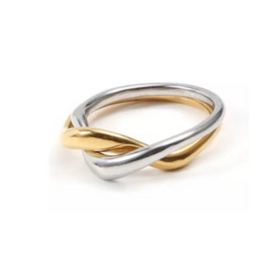 Entangled Ring "Mixed Metal"