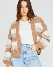 Cosmo Cardigan "Sand Stripe"