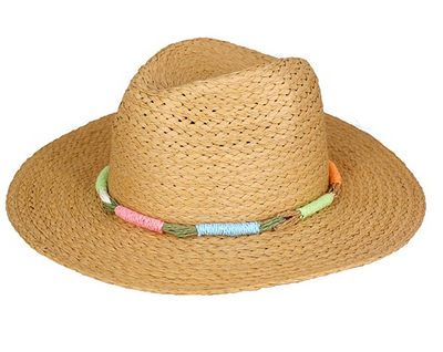 Topaz Straw Hat with Straw Band