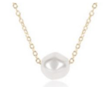 Egirl 14" Gold Admire Necklace "Pearl"