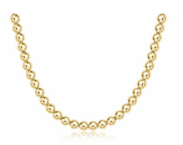 17" Choker Classic Gold 6mm Bead