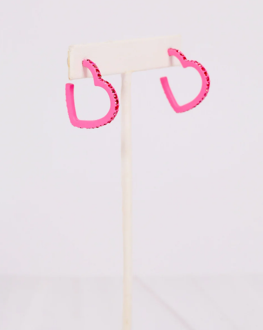 Achy Breaky Heart Hoop Earring (Available in 2 Colors)