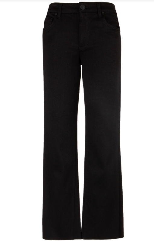 Kelsey Mid Rise Ankle Flare - Black