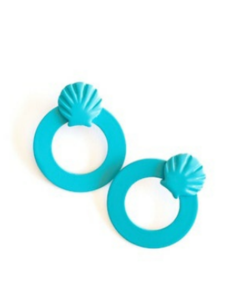 Shell Double Circle Earrings