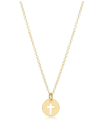 egirl 14" Necklace Gold - Blessed Small Gold Disc