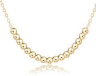 16" Necklace Gold - Classic Beaded Bliss - 2.5mm Gold