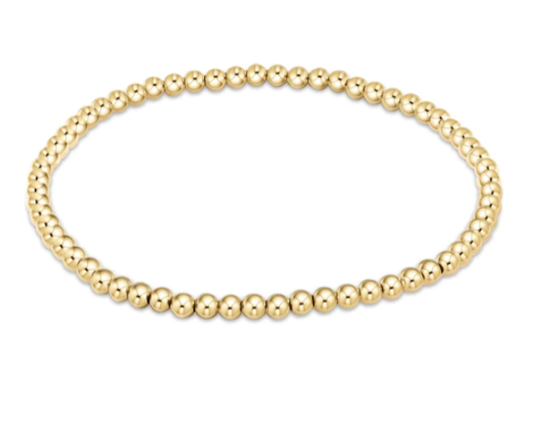 Extends - Classic Gold 3mm Bead Bracelet